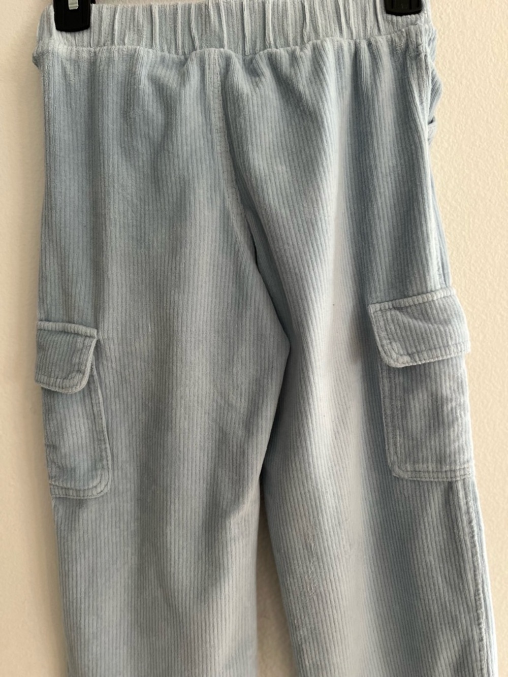 Cat & Jack Light Blue Corduroy Cargo Joggers - Picture 8 of 10